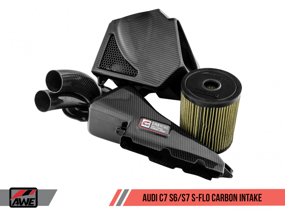 Sportauspuff AWE carbon Ansaugsystem Audi C7 RS6 / RS7 4.0T